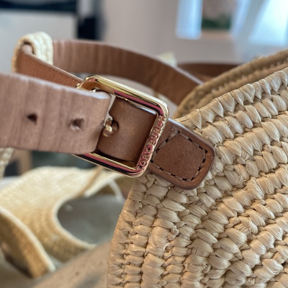 Tory Burch Authentic Beige Platform Wedges- Size 6 - Picture 5 of 11